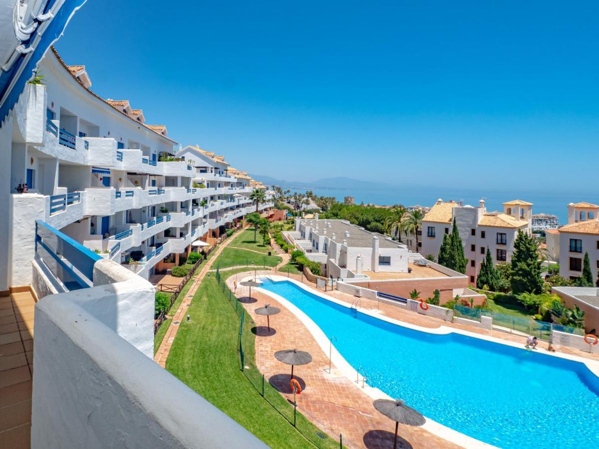 2307-Amazing 2Bedrooms Sea View Pool View Manilva Bagian luar foto