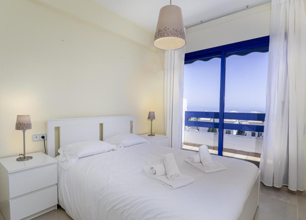 2307-Amazing 2Bedrooms Sea View Pool View Manilva Bagian luar foto