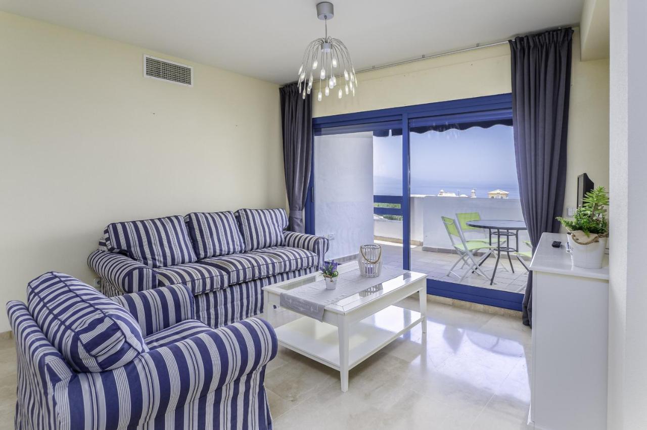 2307-Amazing 2Bedrooms Sea View Pool View Manilva Bagian luar foto