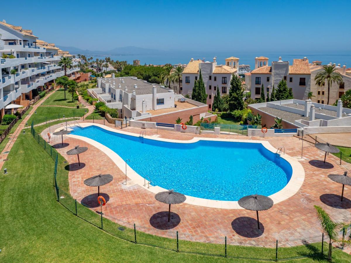 2307-Amazing 2Bedrooms Sea View Pool View Manilva Bagian luar foto